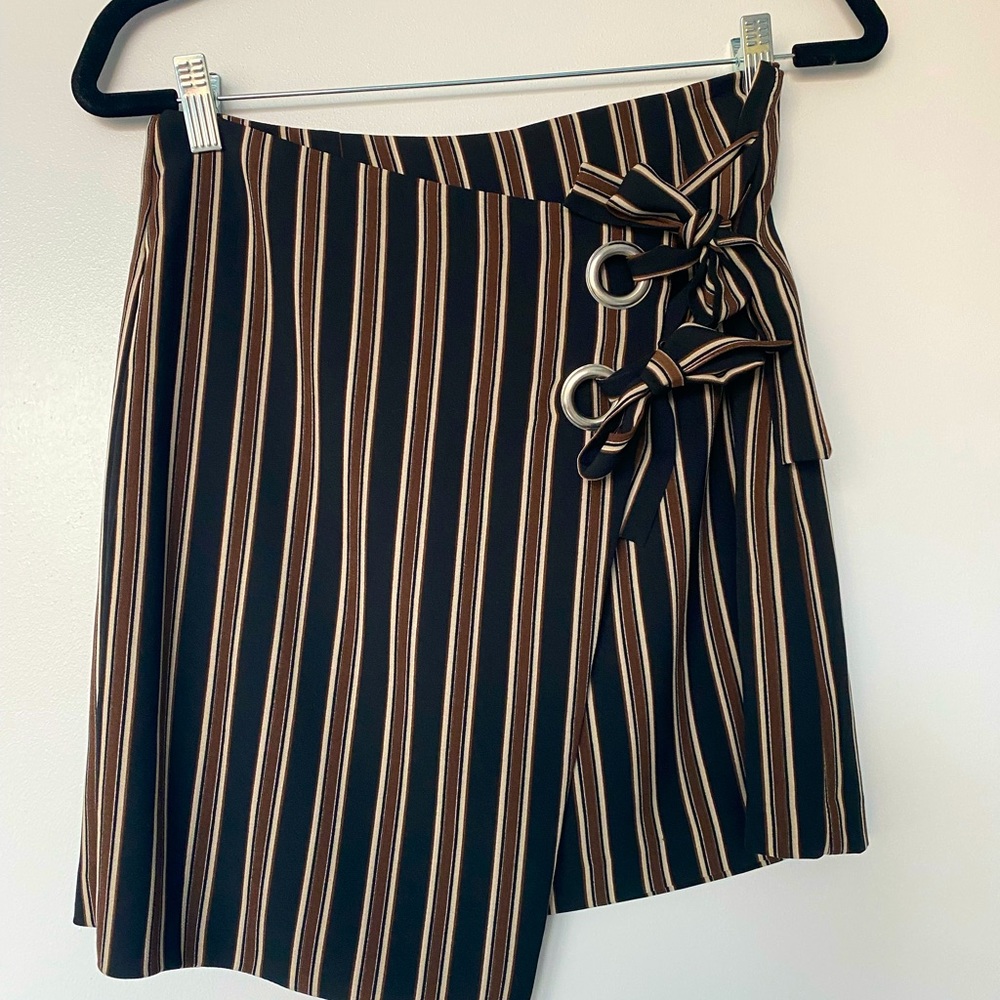 Cute wrap skirt with tie detail!